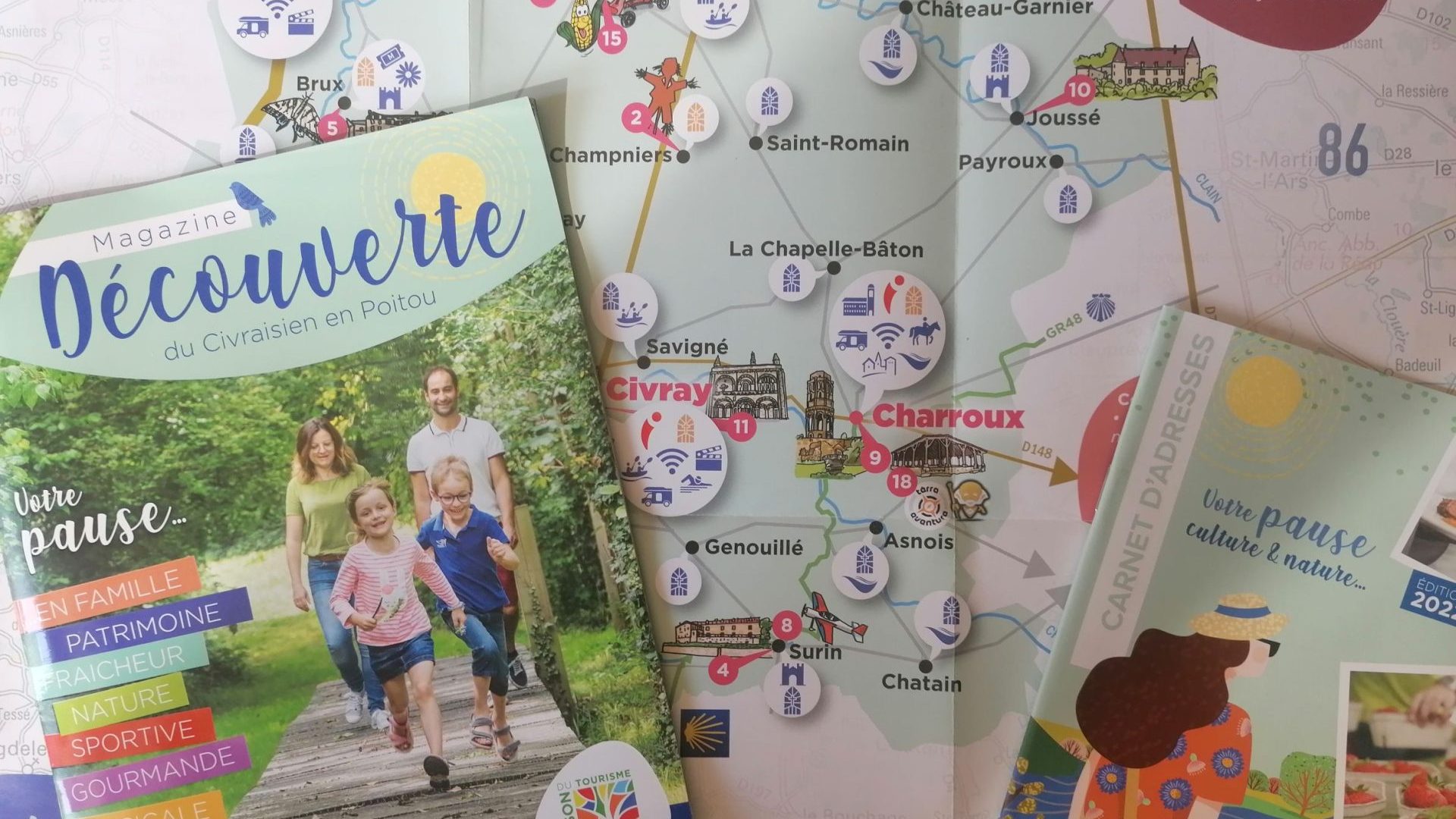 Civraisien toeristische documenten in Poitou
